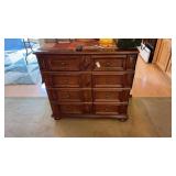 Brown Wooden 2 drawer Bookcase with diamond-shaped