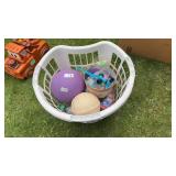 Bucket of Balls and Beach Items