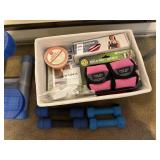 Box of miscellaneous Exercise Equpiment