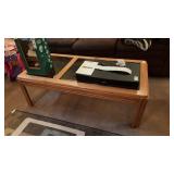 3 Pc Oak Wooden Coffee and End Table Set