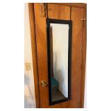 Wall Mirror and Clothes Hooks