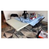 6 Ft Folding Table W Table Cloth