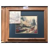 Sunday at Apple Hill - Thomas Kinkade w COA Framed