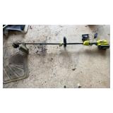 Ryobi Electric Weed Wacker with battery and