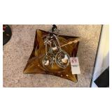 Bird Style Measuring Spoons and Ambler Glass Ash