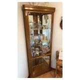 Corner China Cabinet, 6ft High NO CONTENTS