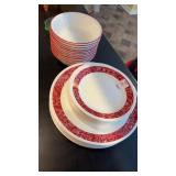 Corelle Vitrelle glass plates and bowls in the