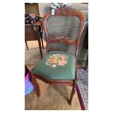 19th century Victorian walnut side chair