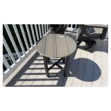 Poly lumber small round patio table