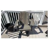 Poly Lumber swivel patio chair
