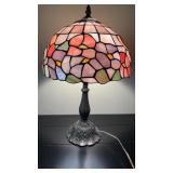 Tiffany-styled stained glass table lamp