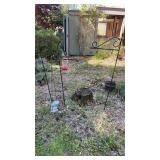 3 Shepherdï¿½s Hooks with Bunny on a Swing Figurine