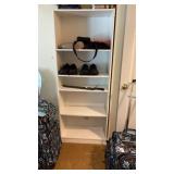 White Wood Shelving unit- adjustable