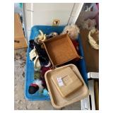 Tote of Beanie Babies and Stuffed Animals