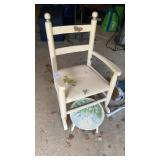 Childrenï¿½s Rocking Chair and Stool