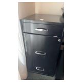 Black metal filing cabinet28inch by 18inch by