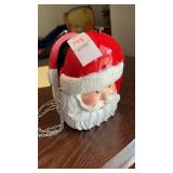 Vintage Santa Claus storage container