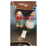 Vintage farm couple salt n pepper set