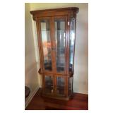 Curved glass curio cabinet76 by 36" by