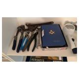 Wrenches, Magnifying Glass, & Masonic Bible