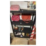 Plastic shelving rack (no contents)