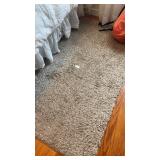 2 tan throw rugs Big 64inch by 48inchSmall
