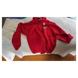 Marine Corps Red Zip Up Size L