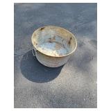 Metal wash tub