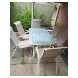 Picnic table & 6 chairs
