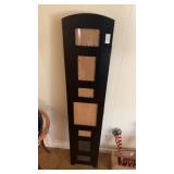 Black multi-opening collage picture frame