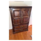 Traditional solid cherry wood armoire