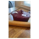 Paula Deen 2.5 quart oval covered casserole dish
