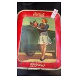 Vintage Coca Cola tin litho serving tray