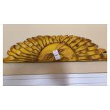 Wooden sun wall plaque 23inch long