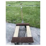 Heavy duty caster wheels on pull cart