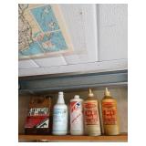 2 shelves of automotive chemicals