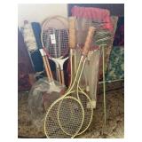 Tennis rackets and miscellaneous
