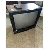 CRT Panasonic television with remote
