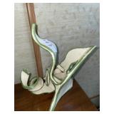 Green and white ceramic/ decorative piece