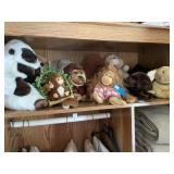 Shelf lot- plush animals- Care Bear & variety