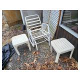 Outside chair & tables