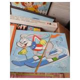 Lot of vintage games,wall art, and puzzles