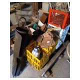 Lot of crates and misc