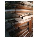 Wood and misc on floor and wall