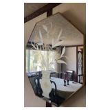 Octagon Etched Mirror 36 in x 36 in