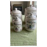 Vintage Heartland Stoneware Canister Set