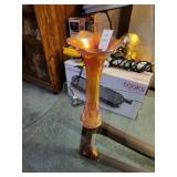 Marigold carnival glass vase 11.5in. Tall