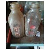 Sani dairy bottles lot of 2
