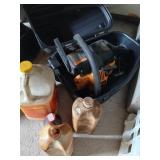 Poulan Pro chainsaw with bar oil