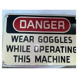 Danger hanging sign